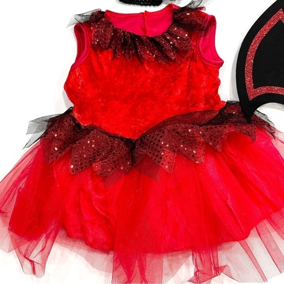 Rubies Opus Collection Little Devil Infant Toddler 4pc Halloween Cosplay Costume - Picture 2 of 10